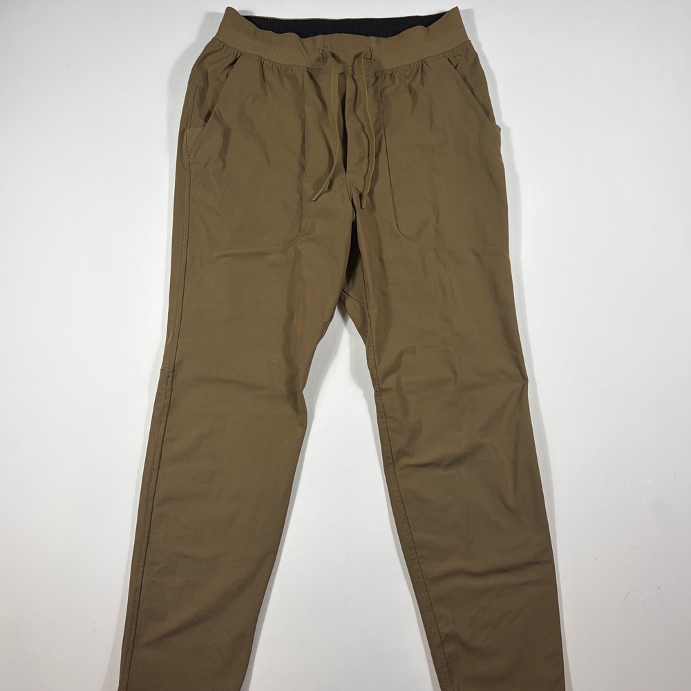 Lululemon ABC Joggers Mens Medium Tapered Drawstring Brown LM5AOLS